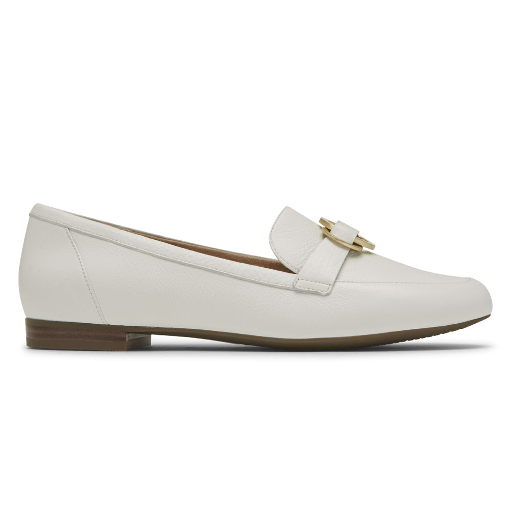 Rockport Womens Loafers White - Total Motion Tavia Ring - UK 423-VKAYSR